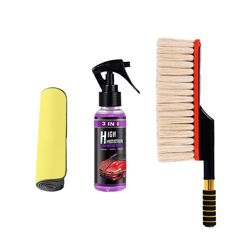 Balai de voiture avec manche télescopique extensible