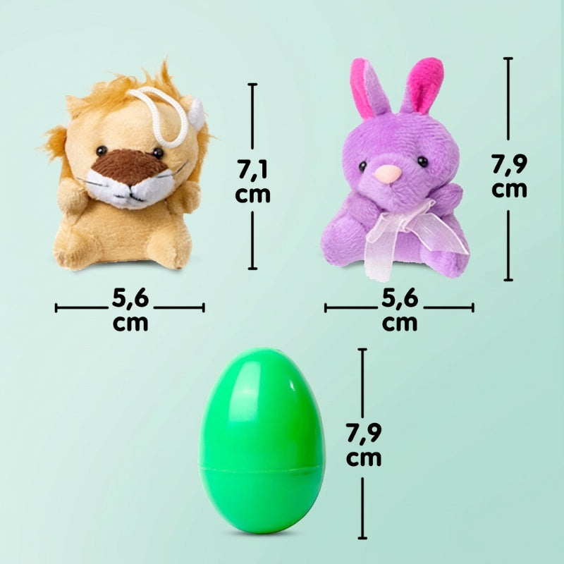 50 % de réduction pour Pâques ? Œufs de Pâques préremplis avec des peluches