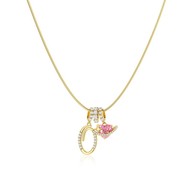 RÉDUCTION Colliers pendentifs 3 rangs avec initiales A-Z | Personnalisés et élégants