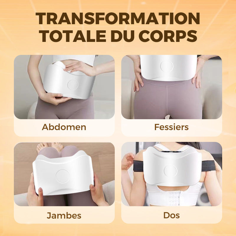 Masseur abdominal électrique sans fil pour la réduction, la combustion des graisses et la digestion - Livraison gratuite