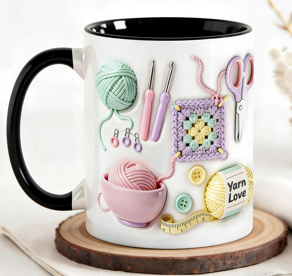 BÉNÉFICIEZ DE 50 % DE RÉDUCTION Offre flash Bientôt épuisé Mug Fil d'amour, le cadeau idéal pour les amateurs de loisirs créatifs et les esprits créatifs
