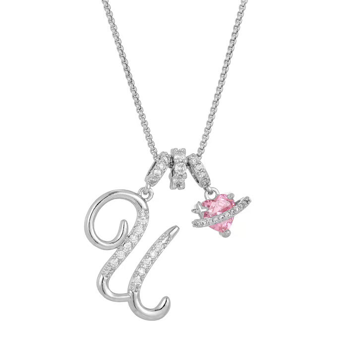 RÉDUCTION Colliers pendentifs 3 rangs avec initiales A-Z | Personnalisés et élégants