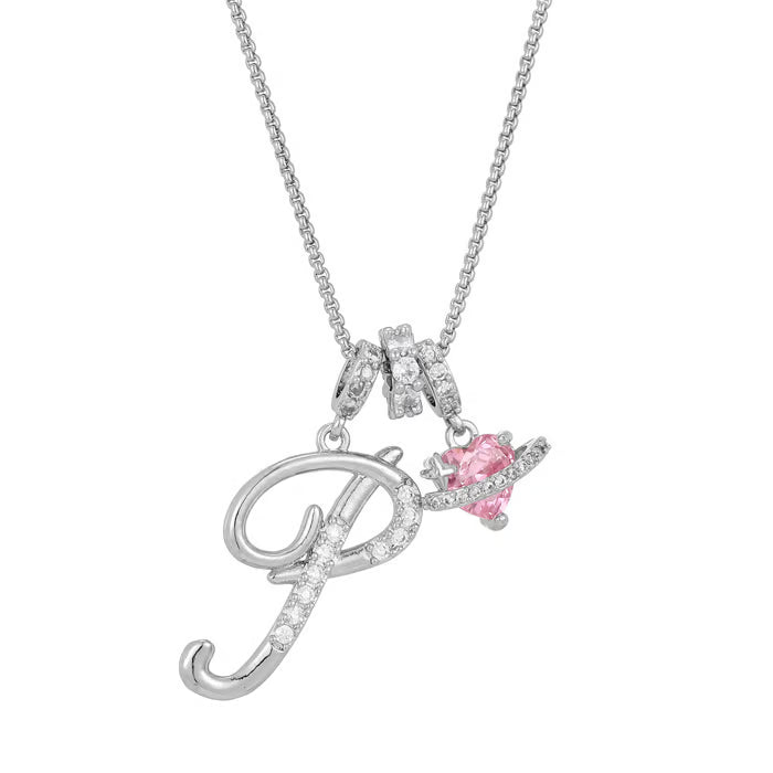 RÉDUCTION Colliers pendentifs 3 rangs avec initiales A-Z | Personnalisés et élégants