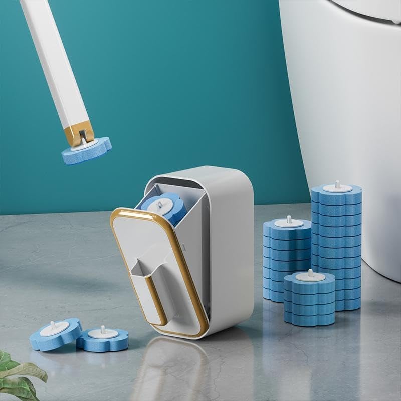 PLUS DE 50 000 UNITÉS VENDUES Ensemble innovant de brosses de toilettes jetables à fixation murale