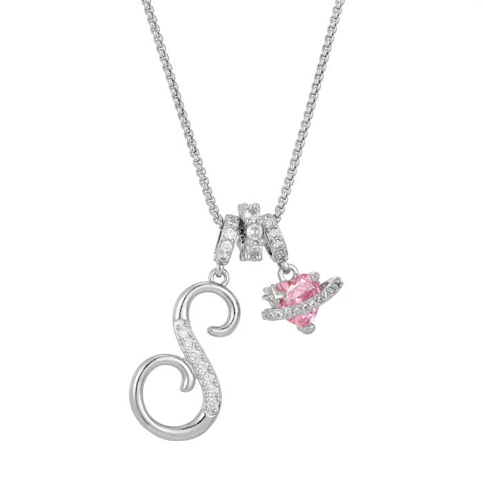 RÉDUCTION Colliers pendentifs 3 rangs avec initiales A-Z | Personnalisés et élégants