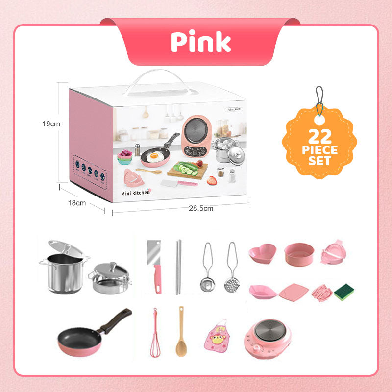 [Meilleur cadeau pour enfant] Mini cuisine jouet pour enfants - Set de 22 pièces
