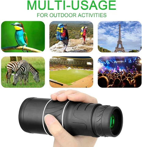 See the invisible 16X52 bifocal monocular telescope with optical zoom