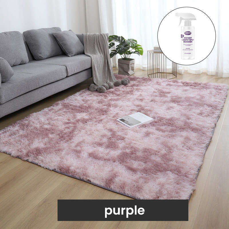 Tapis de sol en peluche couleurs dégradées