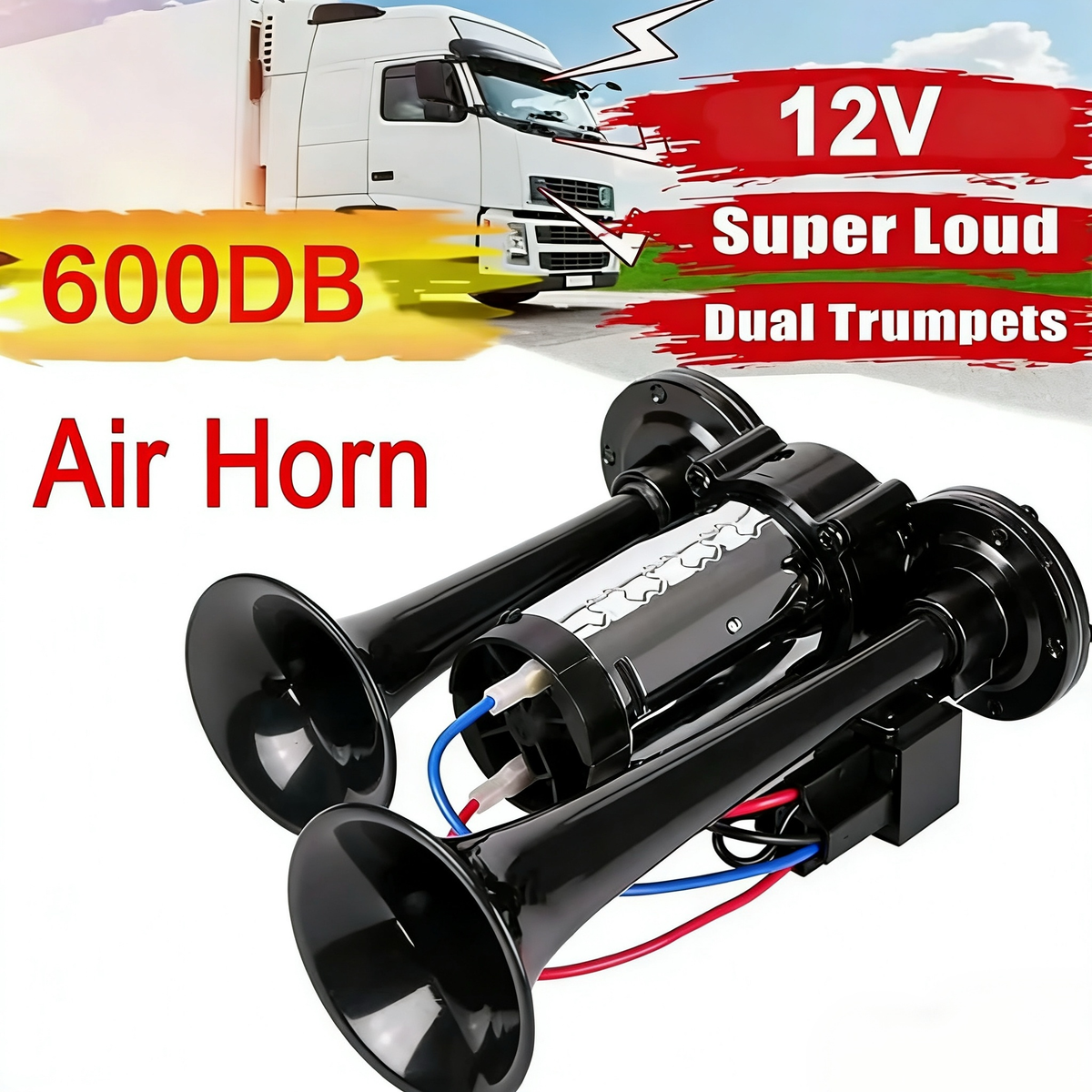 Klaxon à air comprimé pour camion et voiture