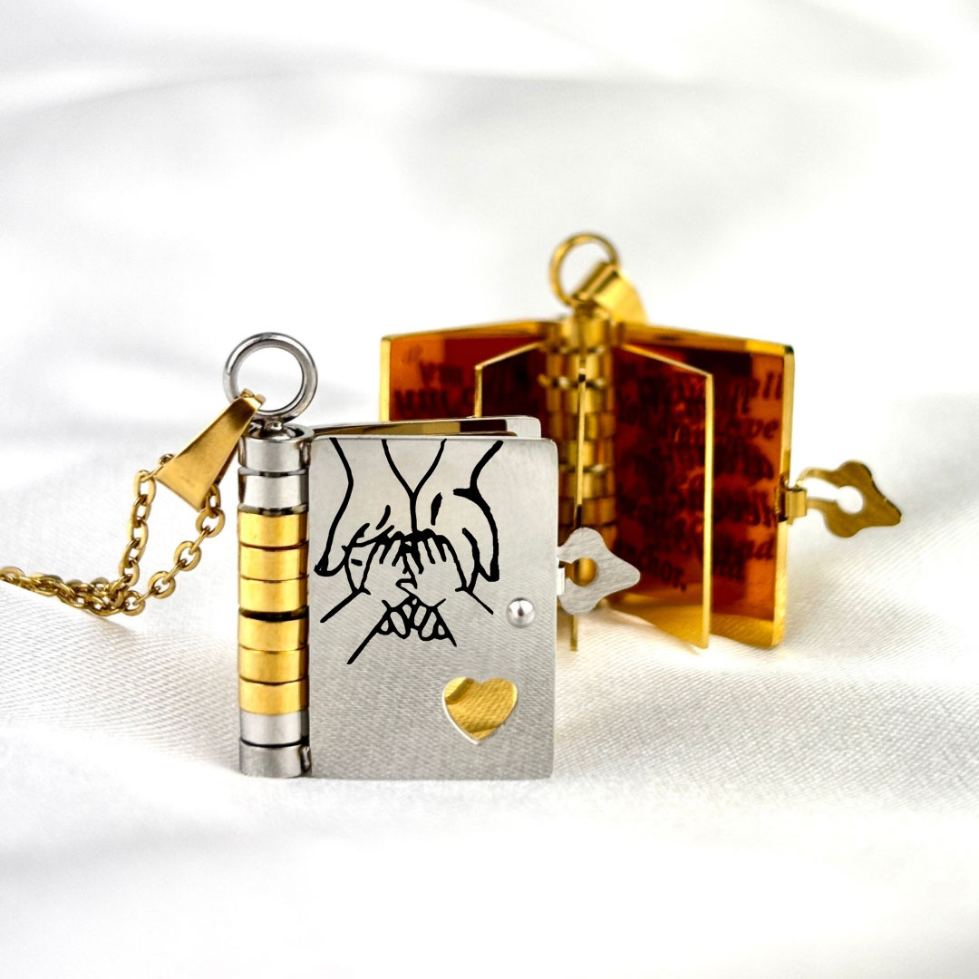 Collier livre My Little Star pour fille, cadeau d'anniversaire et de remise de diplôme, bijoux d'amour