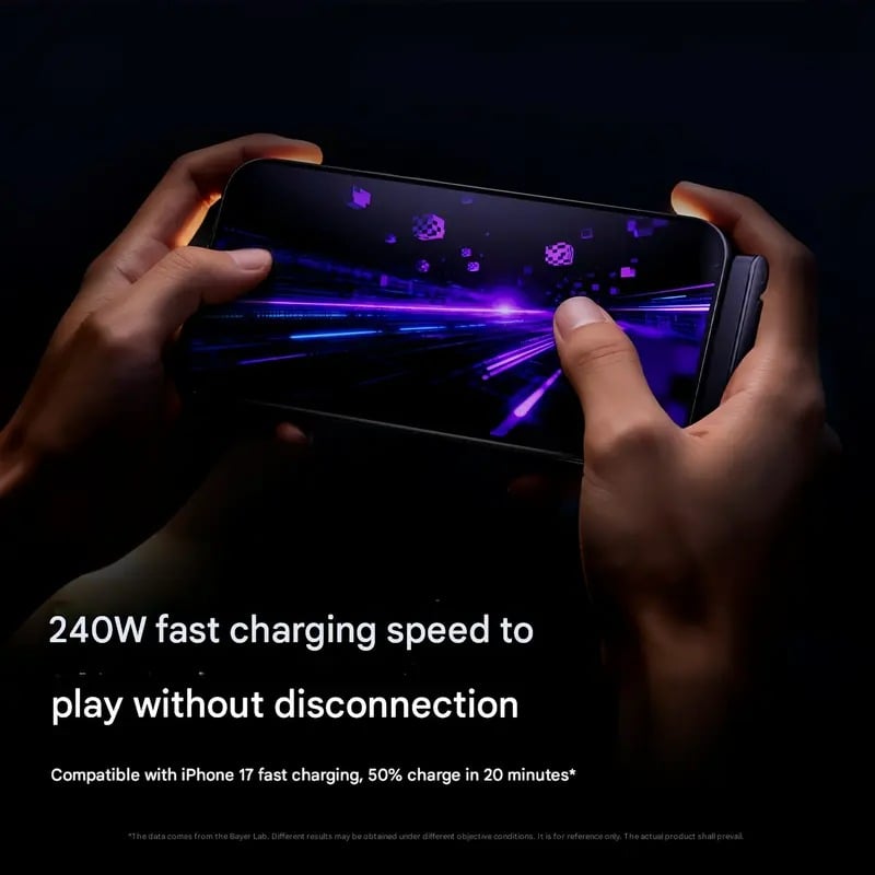 2-in-1 Braided Fast Charging Cable with Integrated Phone Stand
