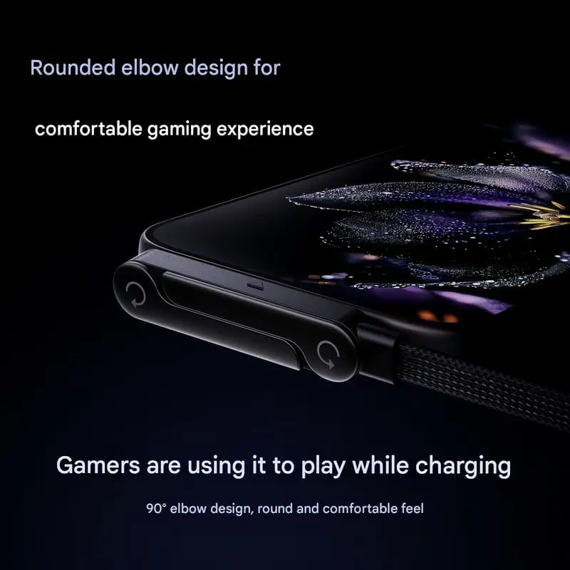 2-in-1 Braided Fast Charging Cable with Integrated Phone Stand