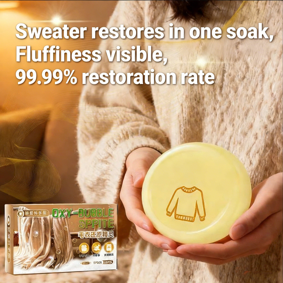ACHETEZ-EN 1, OBTENEZ-EN 1 GRATUIT : Magic Restore Soak, formule américaine pour rétrécir vos vêtements à volonté et les sauver en 1 seul trempage