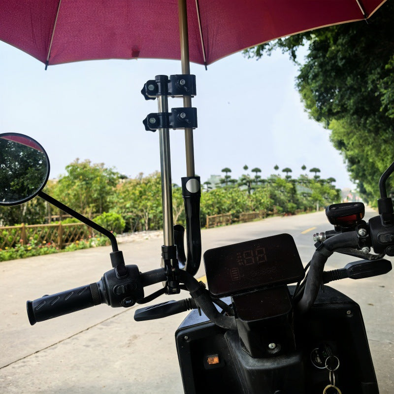 Support démontable parapluie vélo