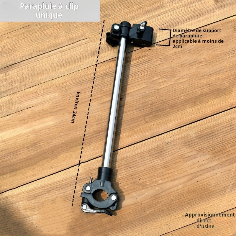Support démontable parapluie vélo