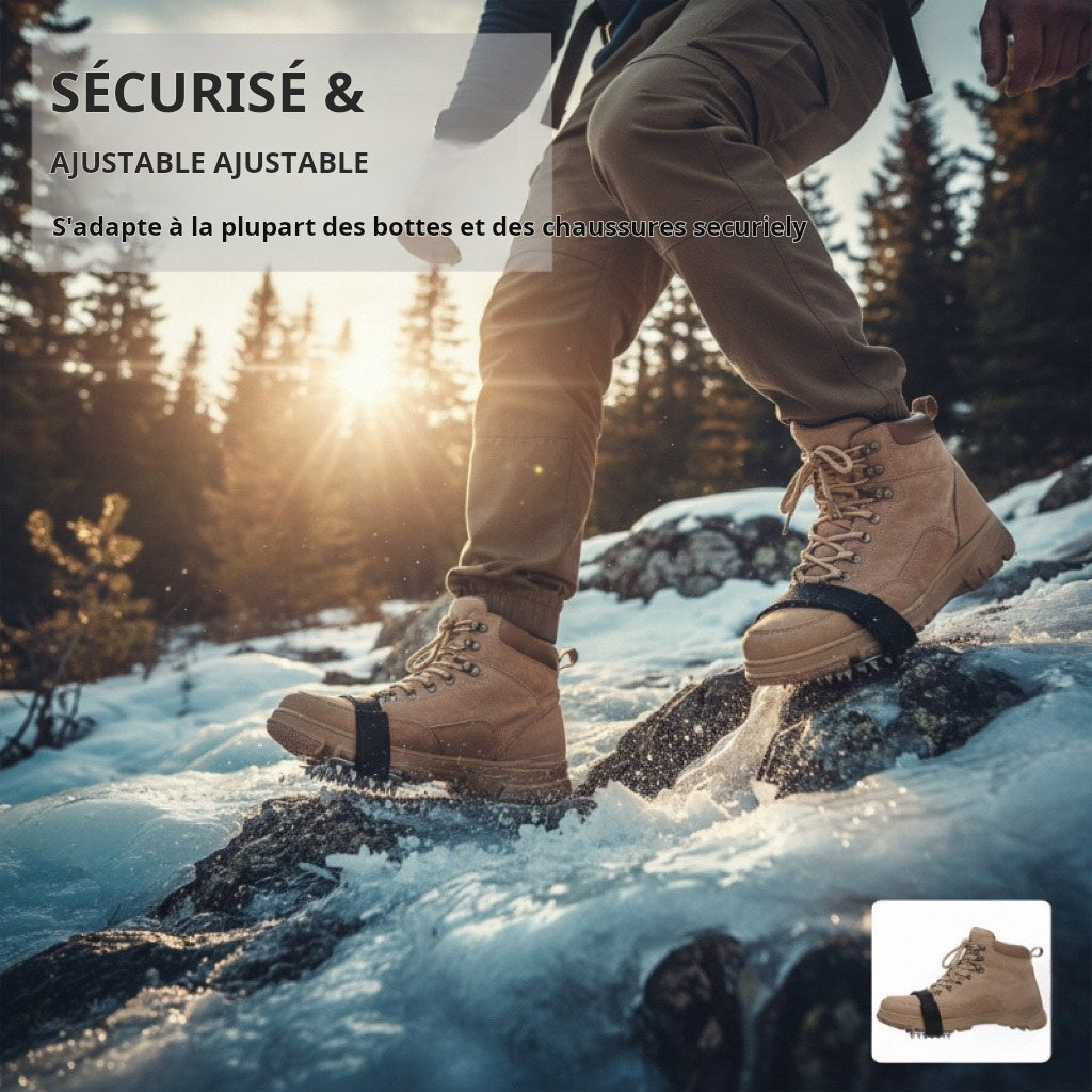 Crampons 26 pointes - Couvre-chaussures antidérapants à pointes