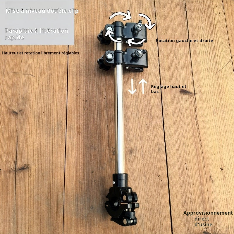 Support démontable parapluie vélo