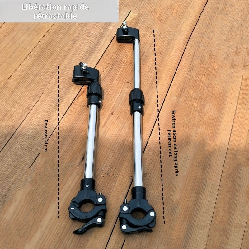 Support démontable parapluie vélo