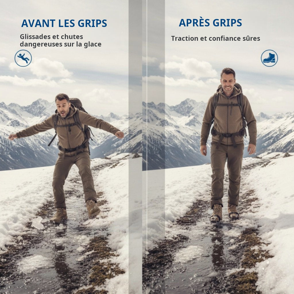Crampons 26 pointes - Couvre-chaussures antidérapants à pointes