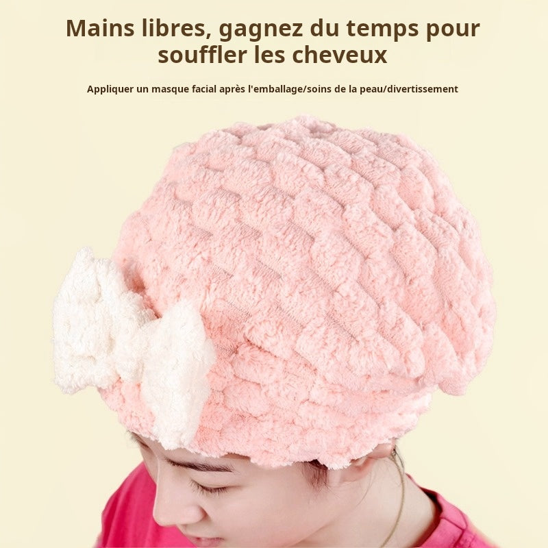 Quick Polaris hair-drying swim cap - New princess knot style