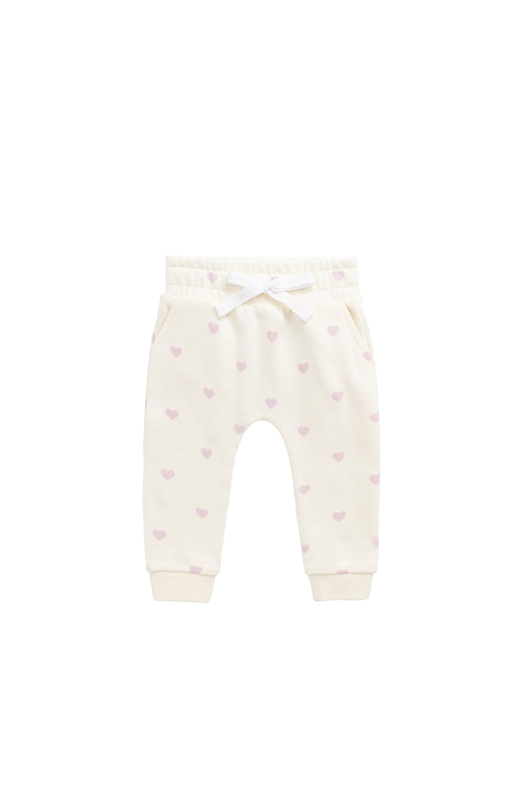 Pantalon de survêtement en coton élasthanne à imprimé floral rose décontracté avec taille élastique et coupe décontractée pour filles, pour une tenue active quotidienne