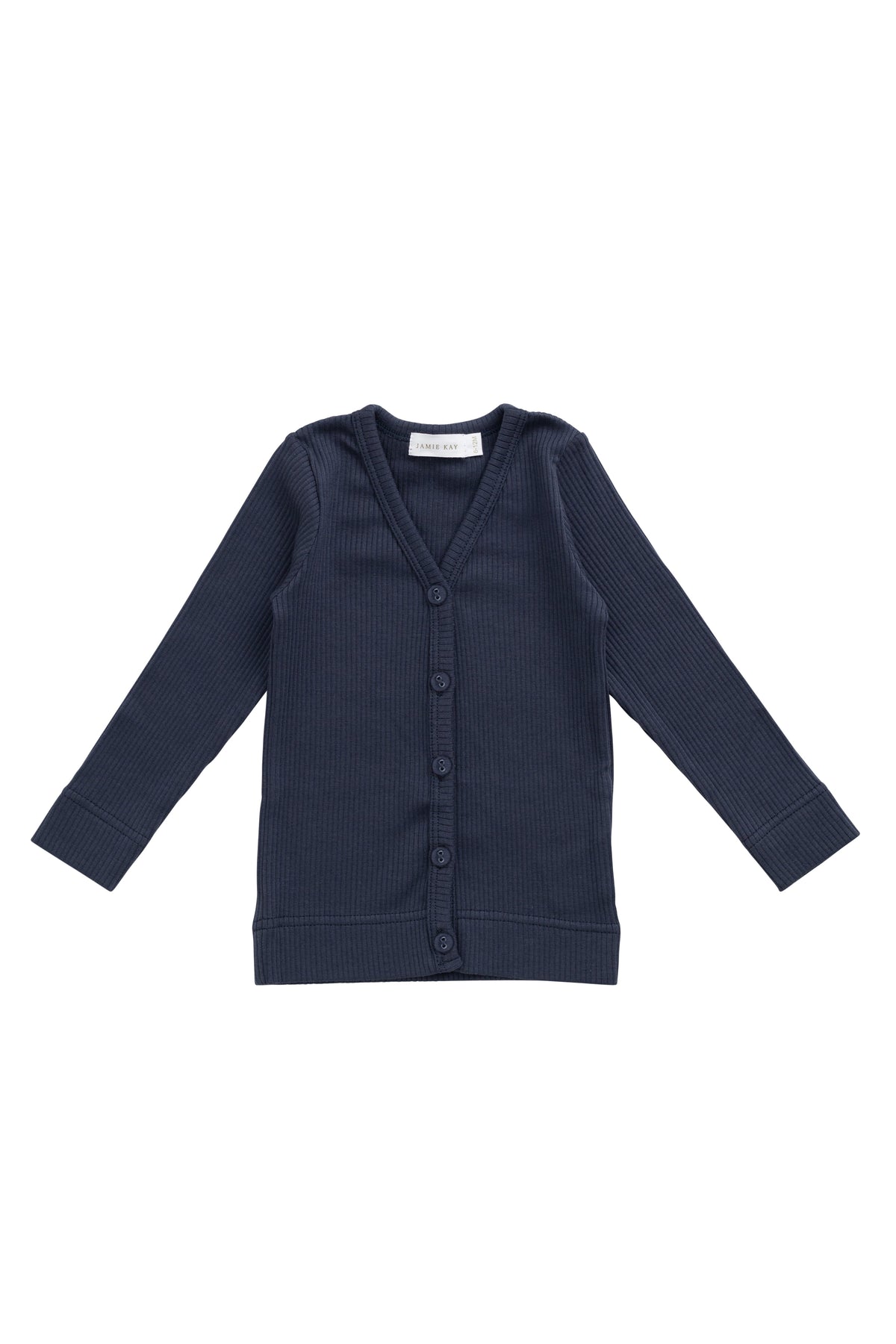 Cardigan Enfant Bleu Marine Classique Uni en Modal Coton, Extensible et Confortable, Idéal Superposition et Temps Frais