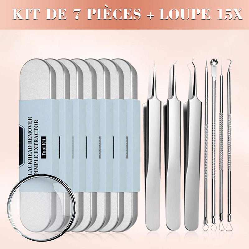 Kit d'outils de réduction pour l'extraction des points noirs et des boutons. Dernières 3 heures : Grande vente