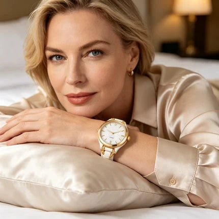 OFFRE À DURÉE LIMITÉE Montre élégante à bracelet fin Cadran épuré, bracelet en cuir, mouvement à quartz