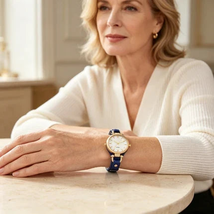 OFFRE À DURÉE LIMITÉE Montre élégante à bracelet fin Cadran épuré, bracelet en cuir, mouvement à quartz