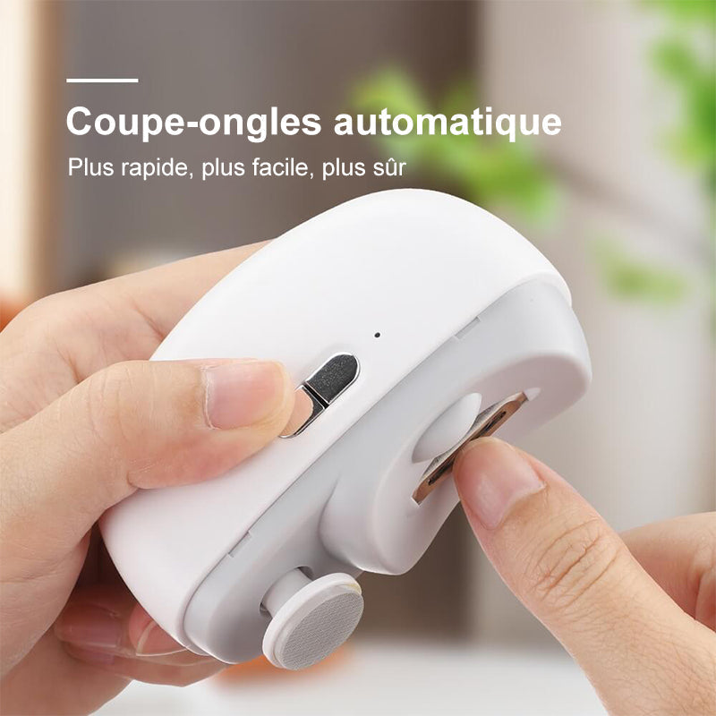 Coupe-ongles et polissoir électrique 2-en-1 ultra facile et sans effort
