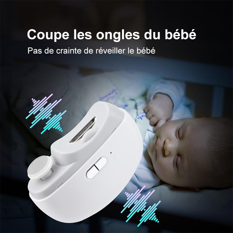 Coupe-ongles et polissoir électrique 2-en-1 ultra facile et sans effort