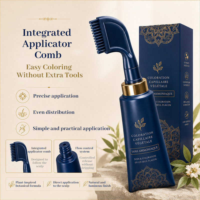 Peigne pour coloration maison des cheveux naturels