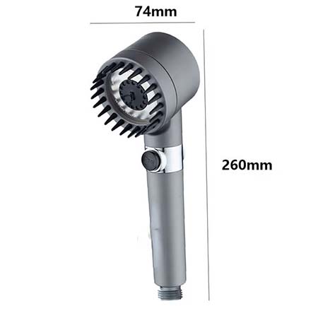 Luxury Shower Head for Skincare and Massage - 3 Spray Modes with Water-Saving Technology for a Rejuvenating Shower Experience