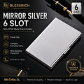 Metallic RFID blocking card holder