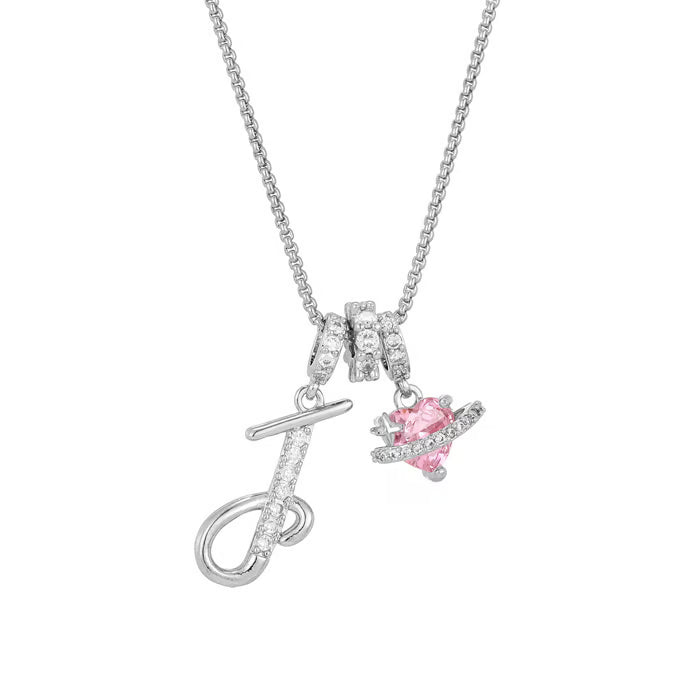 RÉDUCTION Colliers pendentifs 3 rangs avec initiales A-Z | Personnalisés et élégants