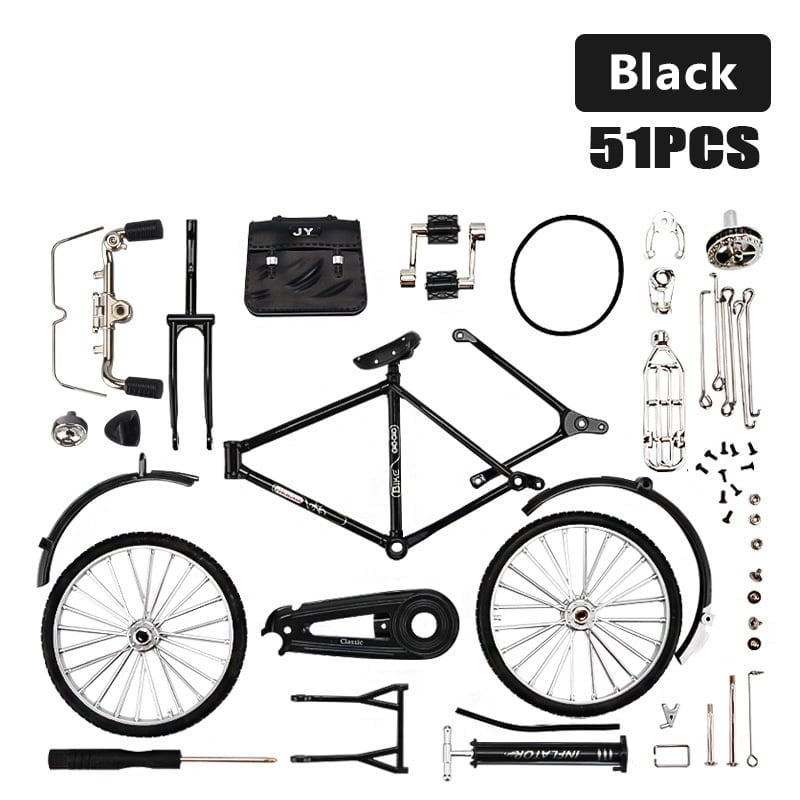 Mini modèle de vélo en alliage à monter soi-même
