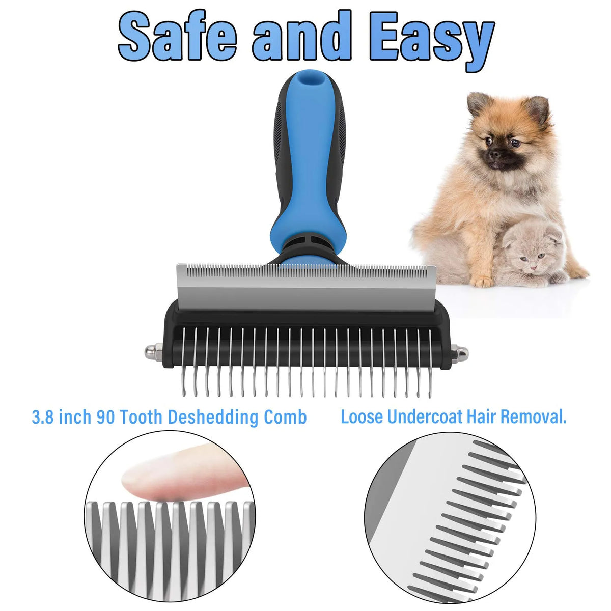 Professional dematting tool for dogs and cats