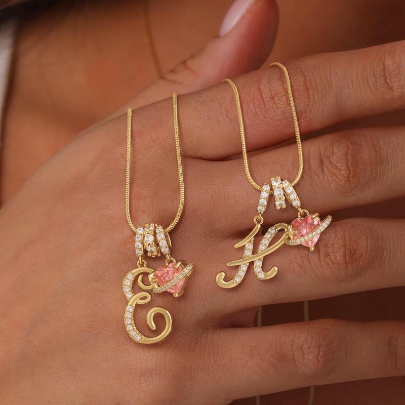 RÉDUCTION Colliers pendentifs 3 rangs avec initiales A-Z | Personnalisés et élégants