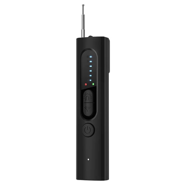 Détecteur de Caméras Espion RF, 6 Niveaux de Sensibilité, Portée 10m, Protection de la Vie Privée
