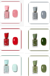 6 color options Gel nail polish | Quick drying