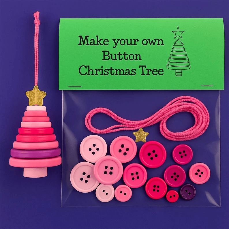 Kit de décoration DIY avec boutons