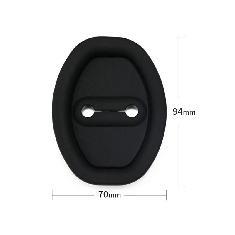 Couvercle de serrure de porte en silicone - Coussin insonorisant
