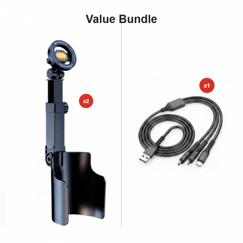 Support de téléphone pour porte-gobelet de voiture, orientable à 360°