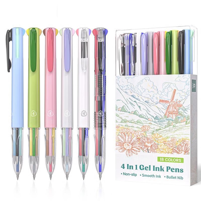 Meilleure idée cadeau -50 % : Stylos à encre gel 4 en 1