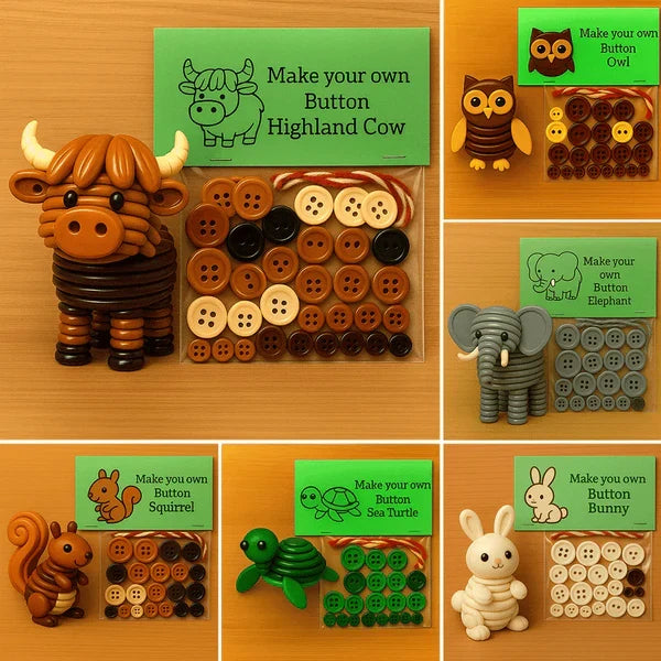 Création DIY : Des animaux trop mignons en boutons