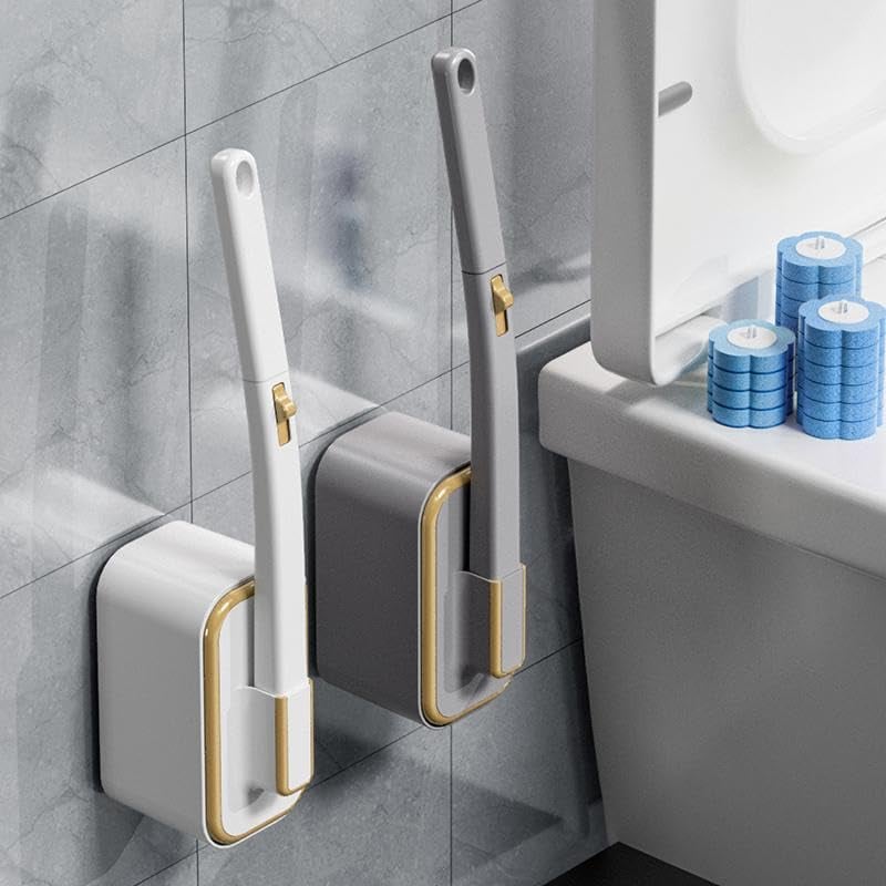 PLUS DE 50 000 UNITÉS VENDUES Ensemble innovant de brosses de toilettes jetables à fixation murale