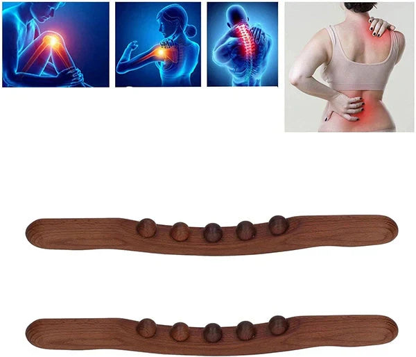 Bâton de massage lymphatique en bois