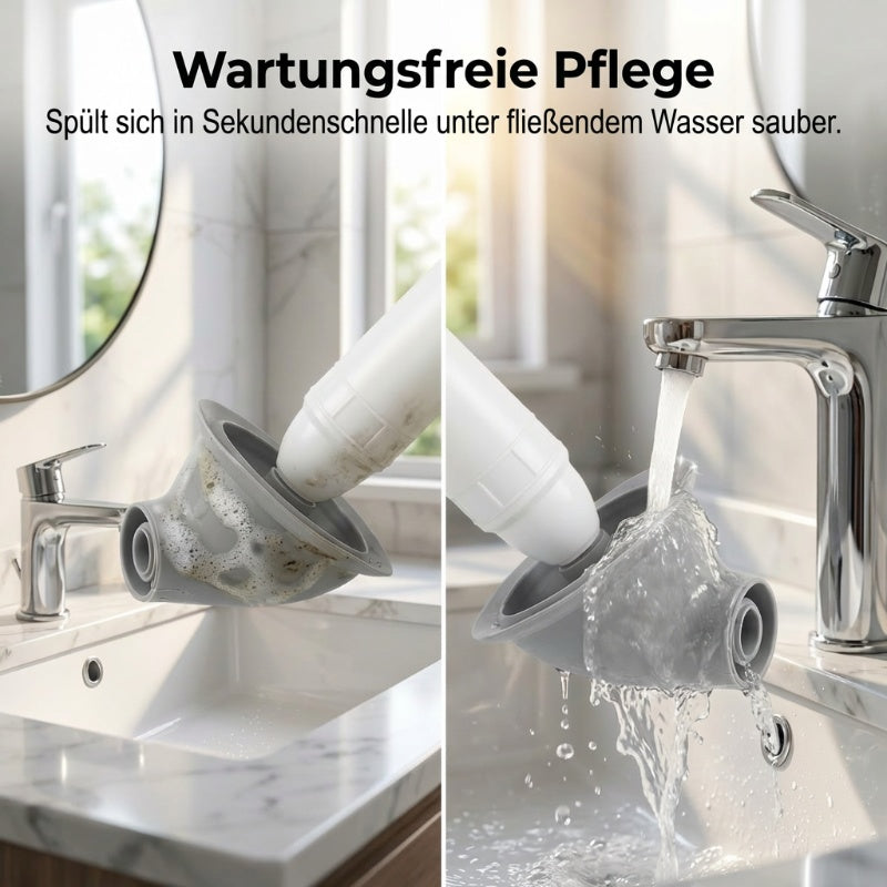 Déboucheur haute pression pour toilettes à usage domestique, élimination immédiate des bouchons, sans produits chimiques, sans saleté.