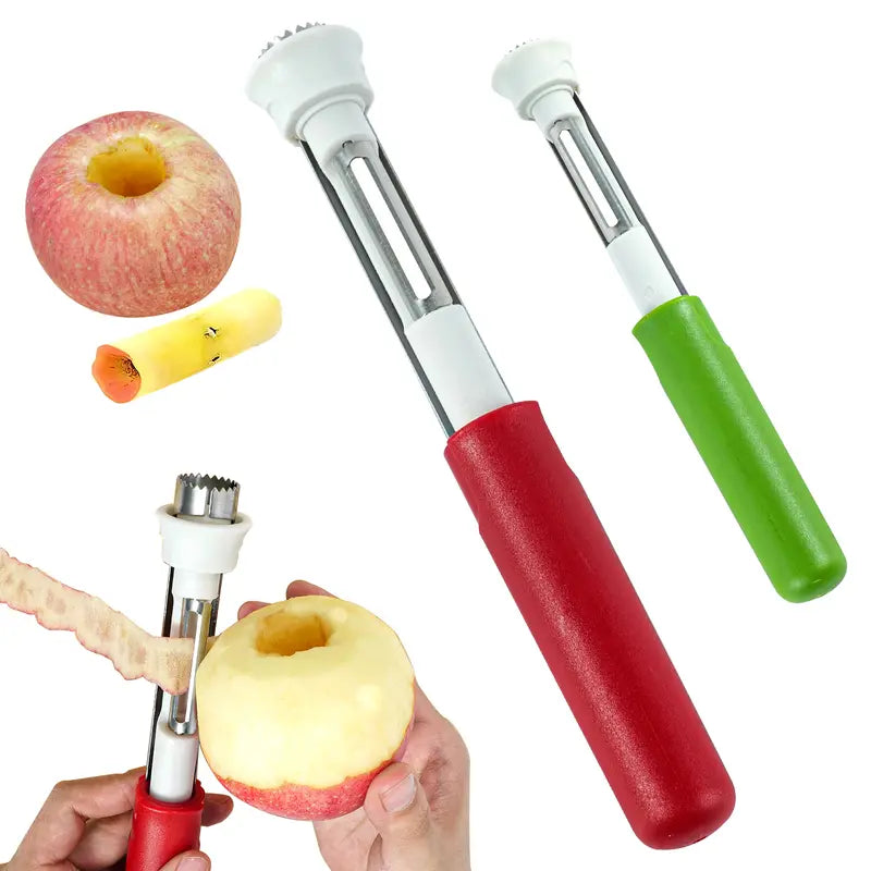 Outil de cuisine 2-en-1 en acier inoxydable avec poignée ergonomique