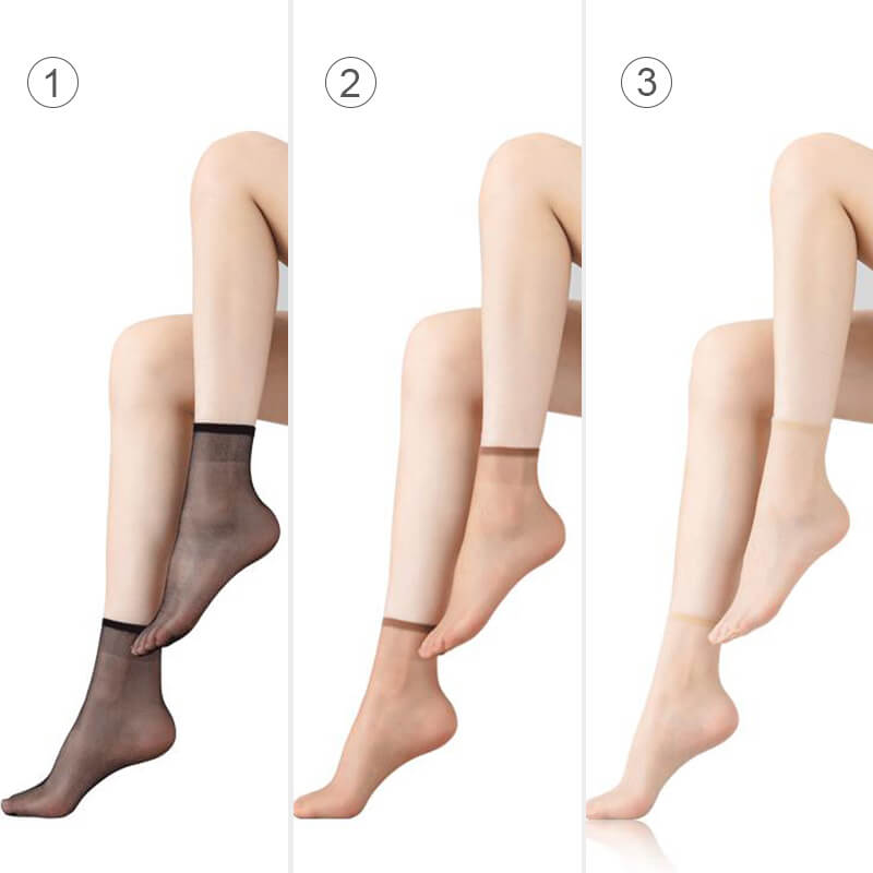 Chaussettes invisibles antidérapantes en soie cristalline (Super, achetez-en 2 et bénéficiez de 5 % de réduction)